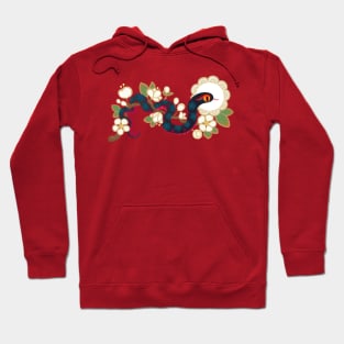 Snake and flowers 2 Hoodie